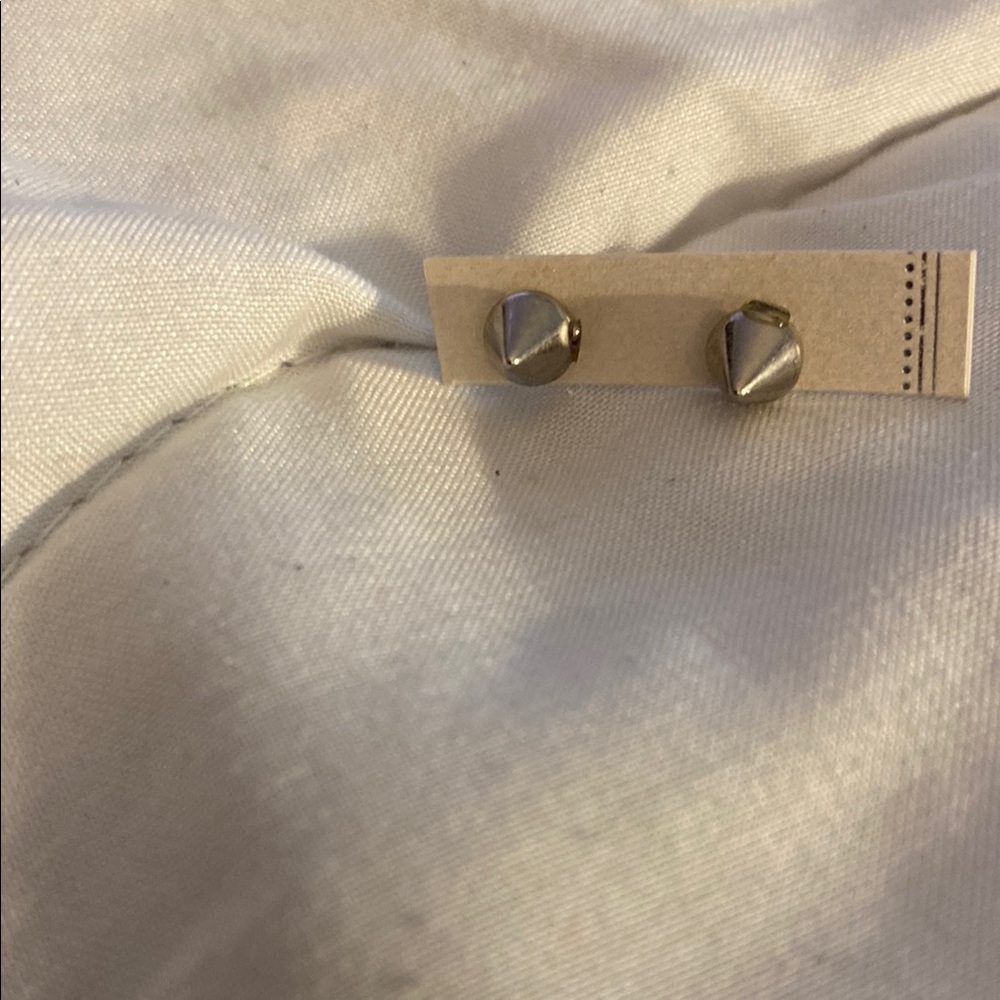 Gold and Silver Stud Earrings